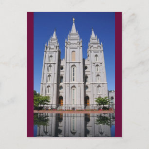 Mormon (LDS) Temple i Salt Sjö City, Utah Vykort