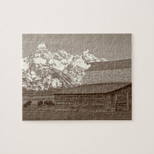 Mormon Row - Grand Teton Mountains - 8 x 10 - 110 Pussel