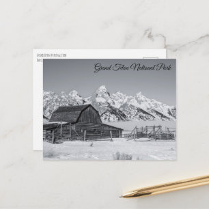 Mormon Row Grand Teton National Park vykort