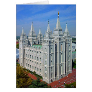 Mormon Temple Hälsningskort