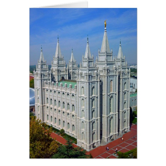 Mormon Temple Hälsningskort (Framsidan)