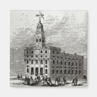 Mormon Temple vid Salt Sjö, 1854