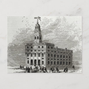 Mormon Temple vid Salt Sjö, 1854 Vykort