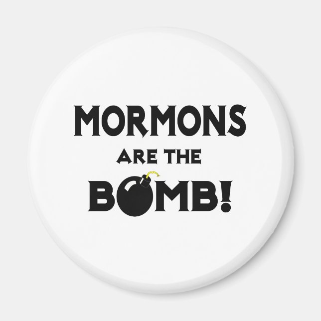 Mormoner är bomben! magnet (Framsidan)