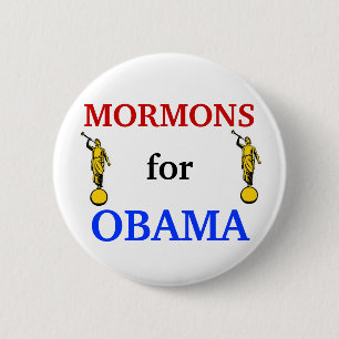 Mormons för Obama 2012 knäppas Knapp