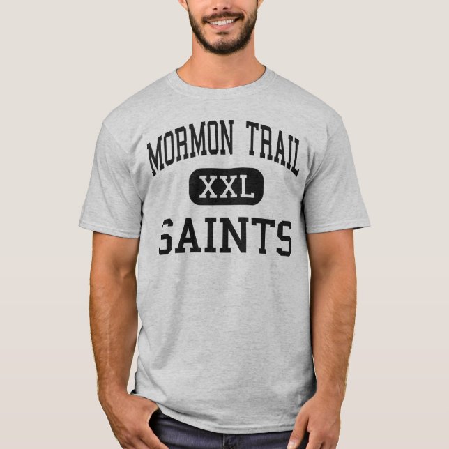 Mormonslinga - Saints - gemenskap - trädgårds- Tee Shirt (Framsida)