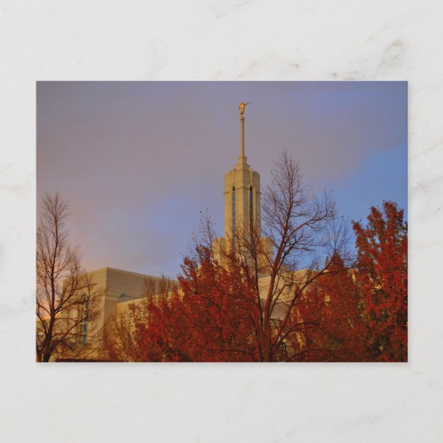 Mormontempel för Mt. Timpanogos LDS, Utah Vykort (Framsida)
