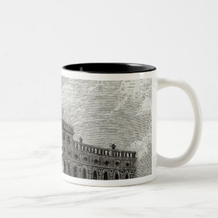Mormontempel på den salt sjön, 1854 Två-Tonad mugg