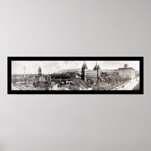 Mormontempelet jordniner fotoet 1912 poster