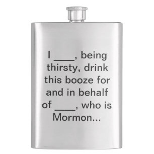 Mormontempelflaska Fickplunta