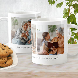 Mormor 3 Fotosammanställning Anpassad Citat Kaffemugg