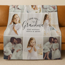 Mormor 8-Foto Anpassad Text Personlig Present