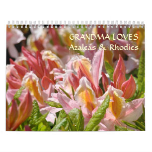 MORMOR ÄLSKAR Azaleor & Rhododendron Kalender Gåvo