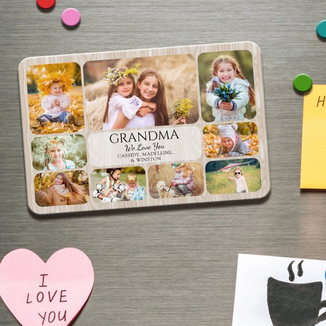 Mormor älskar dig barnbarnsfoto magnet (Skapare uppladdad)