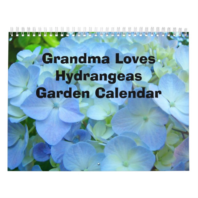 Mormor älskar Hortensia Trädgårdskalender Kalender (Omslag)