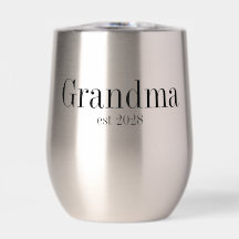 Mormor Anpassad Modern Svart Typografi