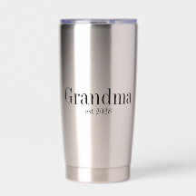 Mormor Anpassad Modern Svart Typografi
