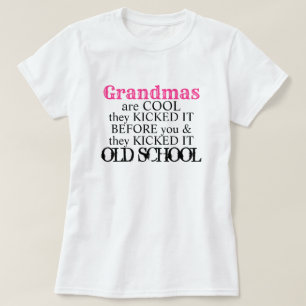 Mormor är coola old school, gulligt citat t shirt