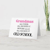 Mormor är coolans bästa old school, gulliga citat