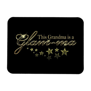 Mormor är en Glam-morsa Magnet