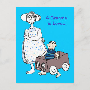 Mormor är kärlek vykort