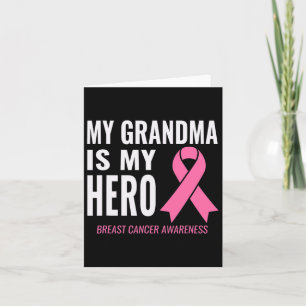 Mormor är min hjälte - Bröstcancerstöd  Kort