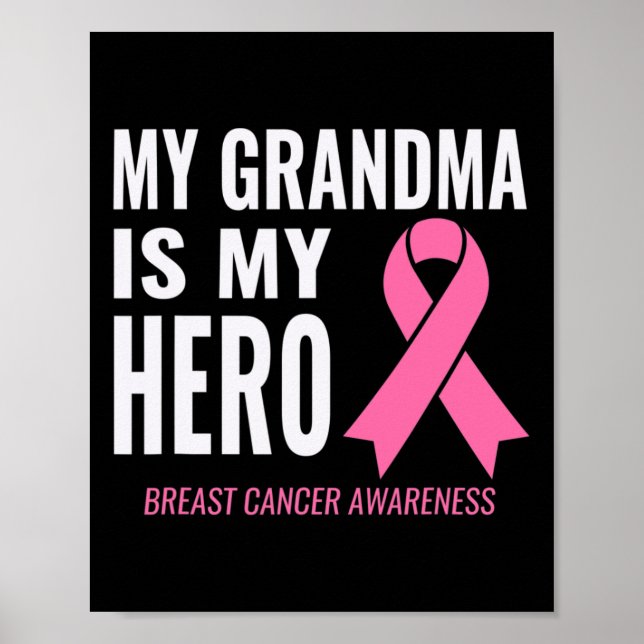 Mormor är min hjälte - Bröstcancerstöd  Poster (Framsidan)