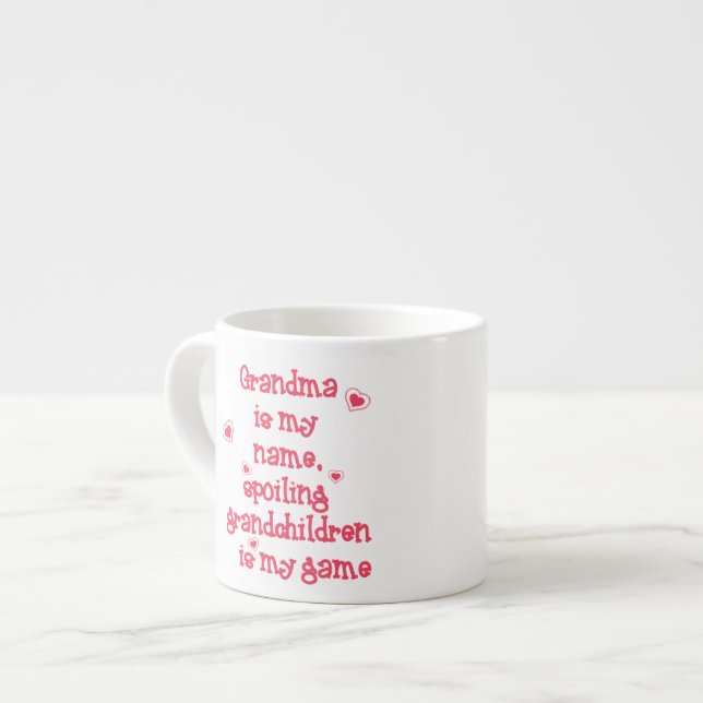 Mormor är Min Namn, Skjutande farbarn är min. Espressomugg (Framsida vänster)