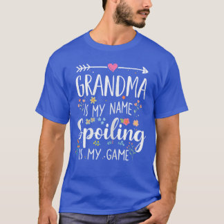 Mormor är mitt namn, förskämma är min lek, rolig m t shirt