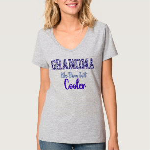 Mormor är som mamma fast coolare t shirt