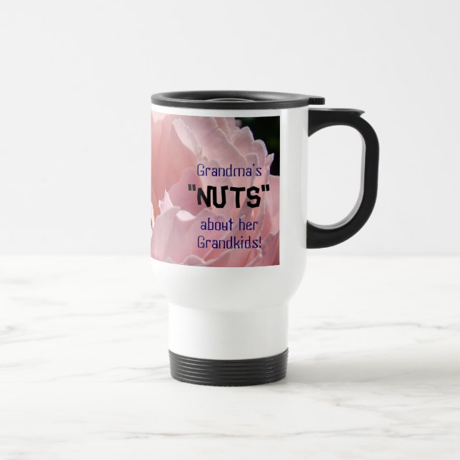 Mormor är TOKIG i sina barnbarn! Mugg Rosa (Höger)