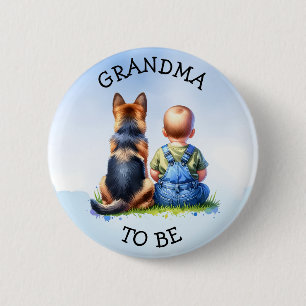 Mormor att bli Babyskor Knapp