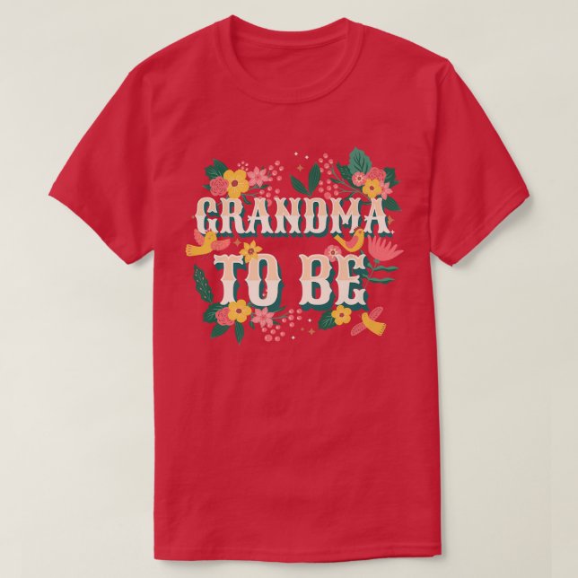 Mormor att vara, Granny Grammy farmor  T Shirt (Design framsida)