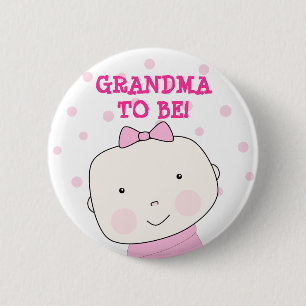 Mormor att vara! Knappen flicka Knapp