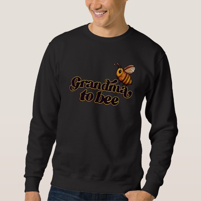 Mormor att vara mormor som är konstverk lång ärmad tröja (Framsida)