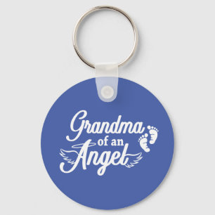 Mormor av en ängel Keychain Nyckelring