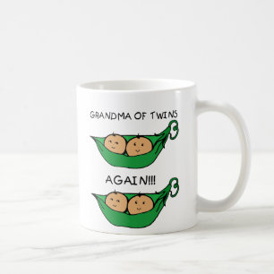 Mormor av för twillingar poden igen kaffemugg