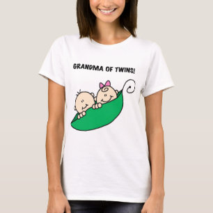 Mormor av twillingarärtor i Tshirts och gåvor f