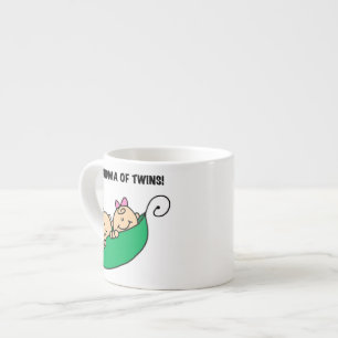 Mormor av twillingargåvor espressomugg