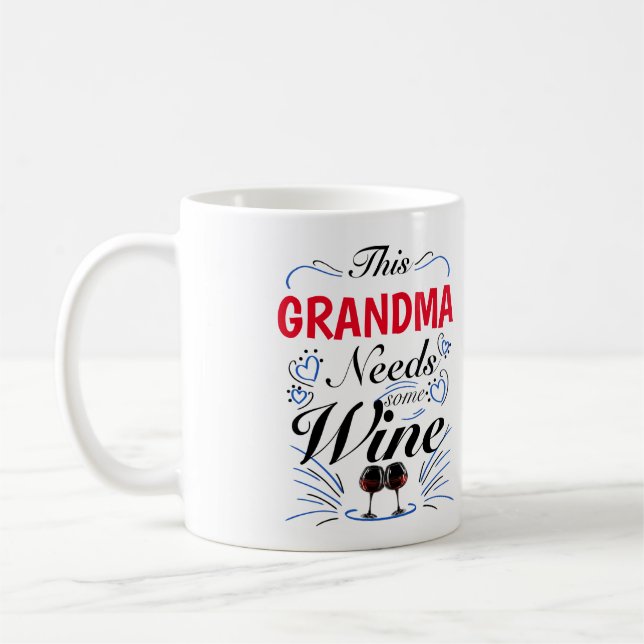 Mormor behöver lite Vin Kaffemugg (Vänster)