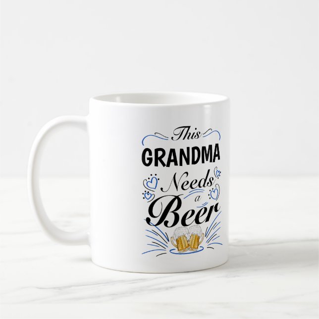 Mormor behöver öl kaffemugg (Vänster)