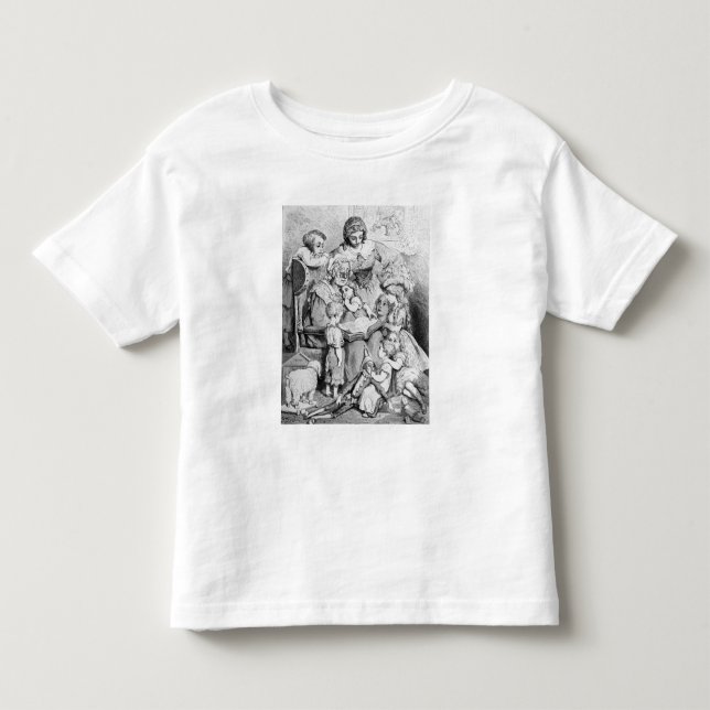 Mormor berättar en historia för henne t shirt (Framsida)