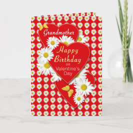 Mormor Birthday på Alla hjärtans dag-kort Helgkort