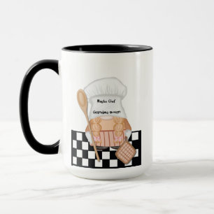 Mormor Birthday Whimsical Gnome Chef Cooking Mugg