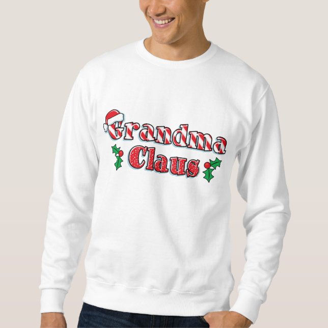 Mormor Claus Långärmad Tröja (Framsida)