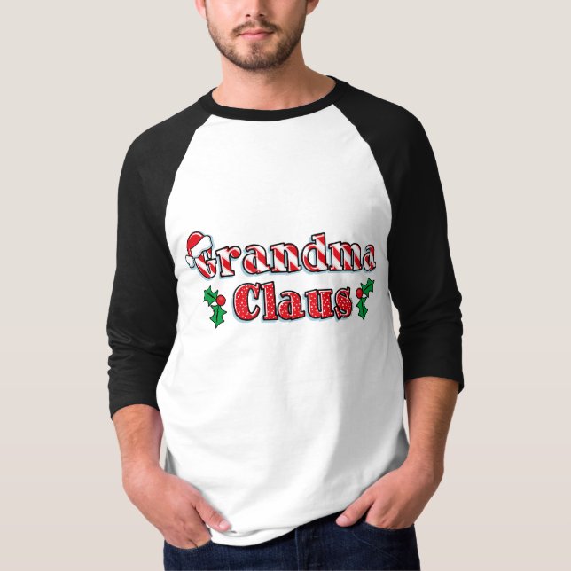 Mormor Claus Tee Shirt (Framsida)