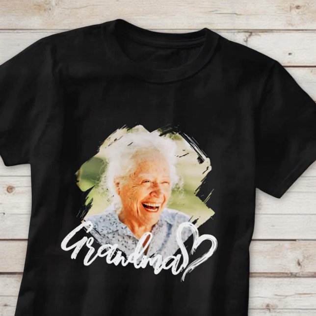 Mormor Cool Modern Enkel Grunge T Shirt (Skapare uppladdad)