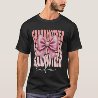 Mormor Coquette Bow Rosa Cute Grandma Mor' T Shirt