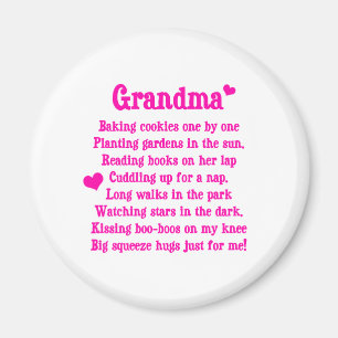 Mormor dikt magnet