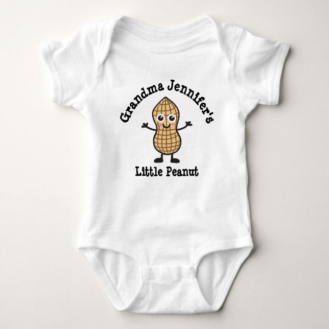 Mormor (ditt namn -'s) Little Peanut T Shirt (Framsida)